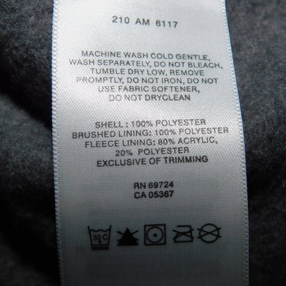 Columbia Mens L Gray Fleece Lined 1/4 Zip Pullover Sweater with Sherpa Collar - Picture 6 of 11